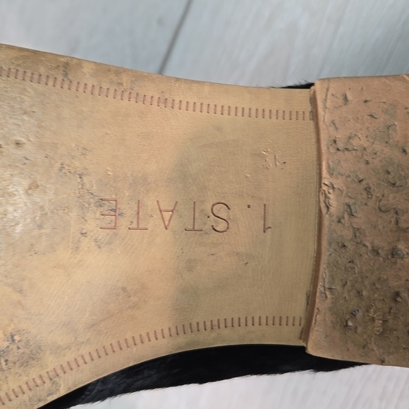 1.State Anthropologie Women Fiore Fur Loafer Slip on shoes sz 8.5M - Picture 13 of 15